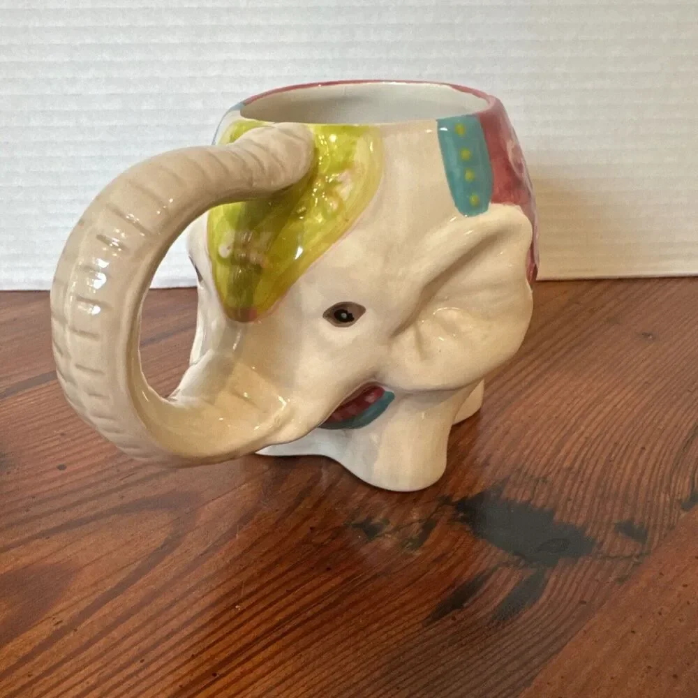 Pier One Circus Elephant Coffee Mug